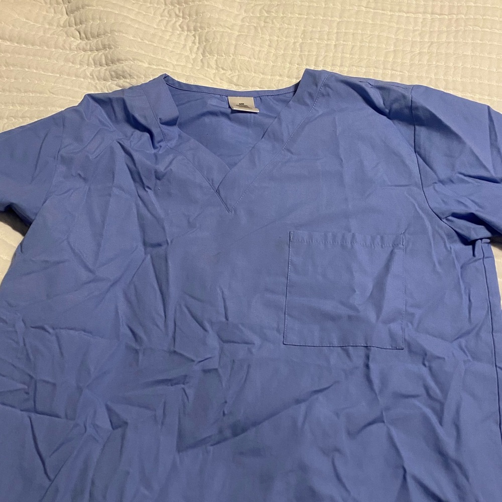 Ceil blue scrub top